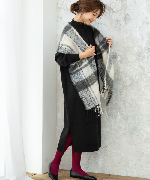 【WEB限定】ロングニットワンピース