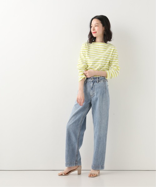 LE DENIM デニムバギーパンツ【洗濯機洗い可能】◆