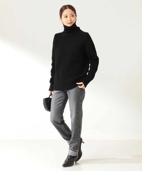 [BEAMS WOMEN] Demi-Luxe BEAMS / ローゲージ タートルネックニット13