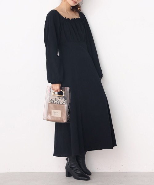 one after another NICE CLAUP ladyロングフレアワンピース