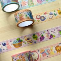 可愛いだけじゃない 100均のマステ ウォールステッカー Folk