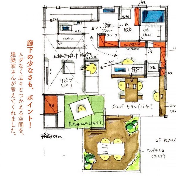 圧倒的な開放感！どこにいても広々な2階リビング。3