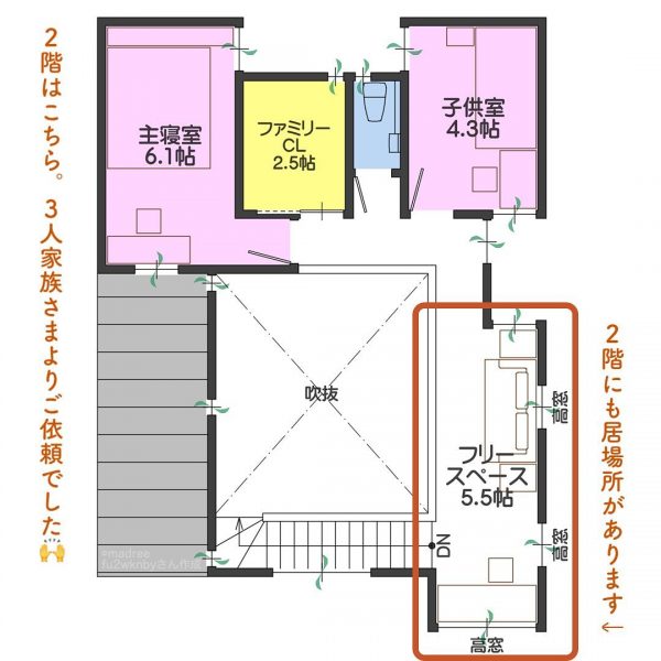 キッチンへ一直線！玄関〜キッチンがつながる間取り。5