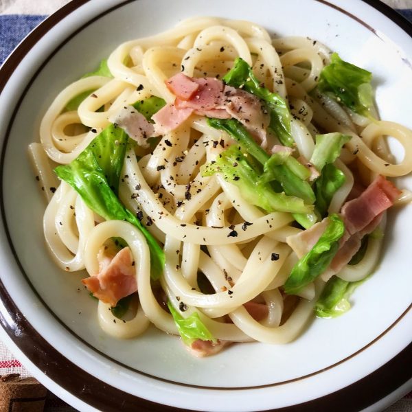 レンチン時短レシピでメインに☆つゆ油うどん