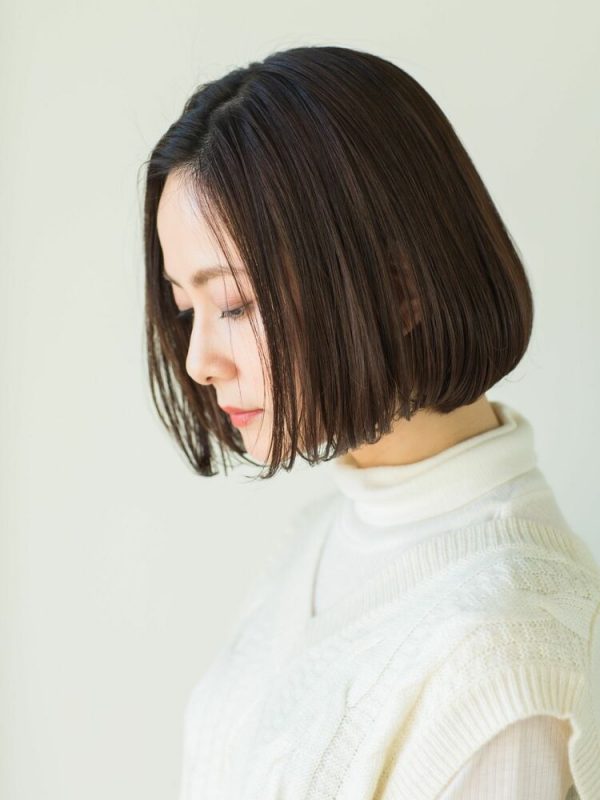 おしゃれな前髪なしの黒髪ボブ特集！大人可愛い垢抜けヘアスタイルをご紹介♪ michill（ミチル）