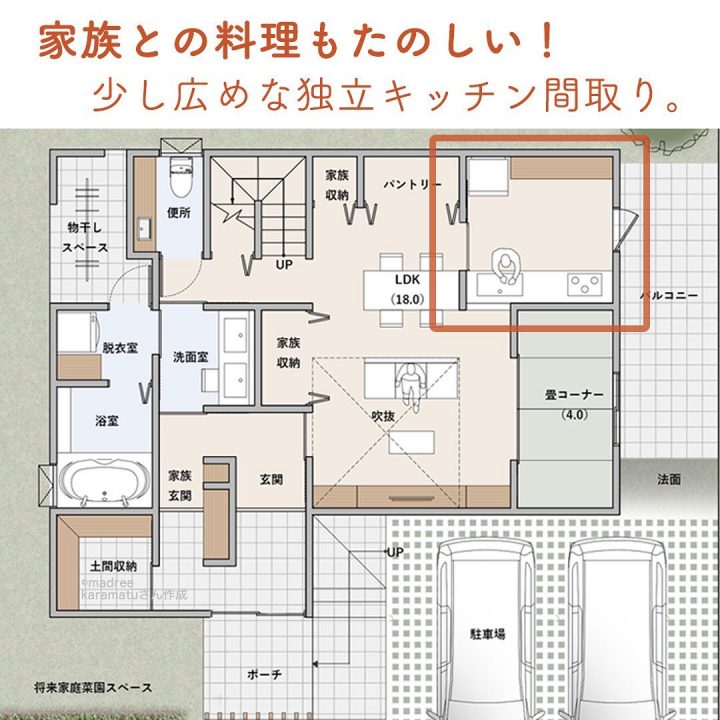 広いキッチン 間取り, キッチン 間取り 実例 – HPJDFI