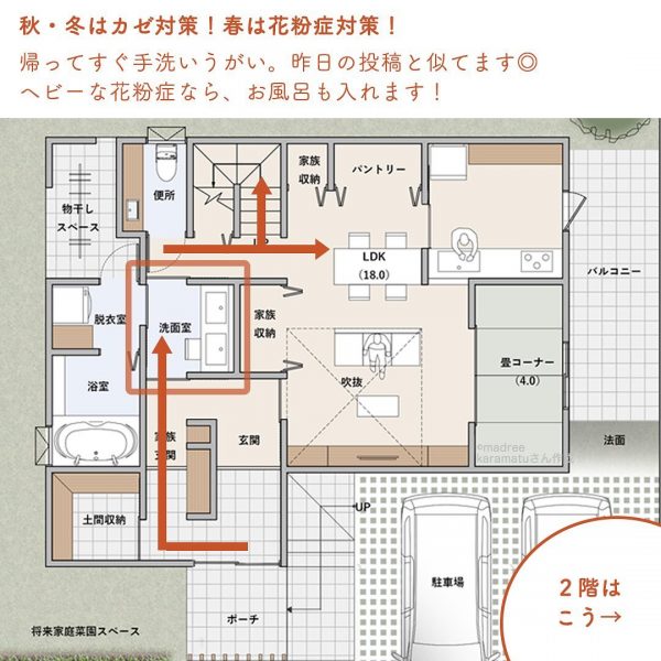 家族との料理もたのしい！少し広めな独立キッチン間取り。4