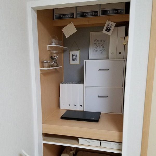 賃貸でもできるシンプルな押入れ部屋