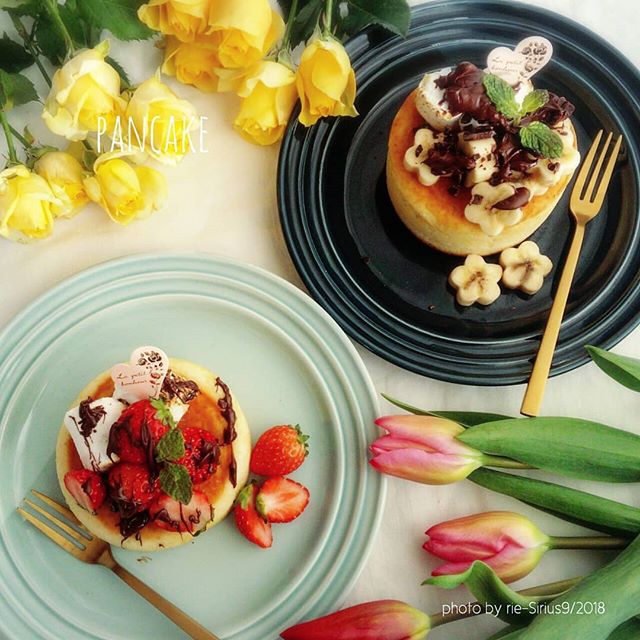 フライパンで簡単！フルーツパンケーキ