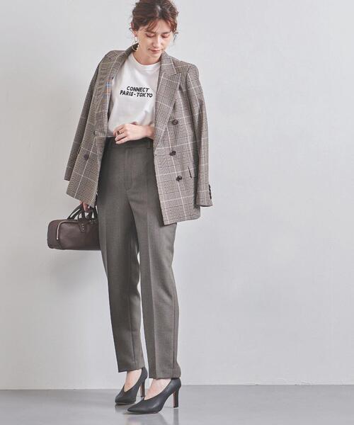 UBCB W シャンブレー スリムパンツ