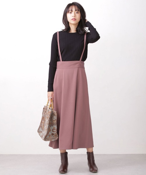 WEB限定/2wayサスペンダースカート