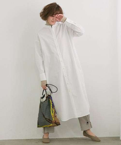 【TRUE COTTON】テンセルシャツワンピース