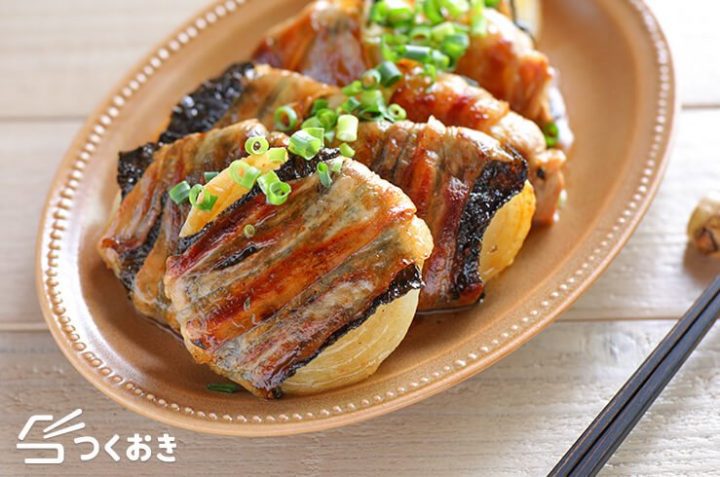 簡単！玉ねぎの豚肉巻き醤油バター焼き