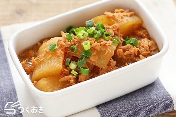 子供が喜ぶおかず！ツナと大根の煮物