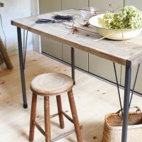 【folk公式アンバサダー】簡単DIY！アイアンの脚が素敵な作業テーブル