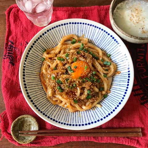 レンジで簡単！アレンジよだれうどん