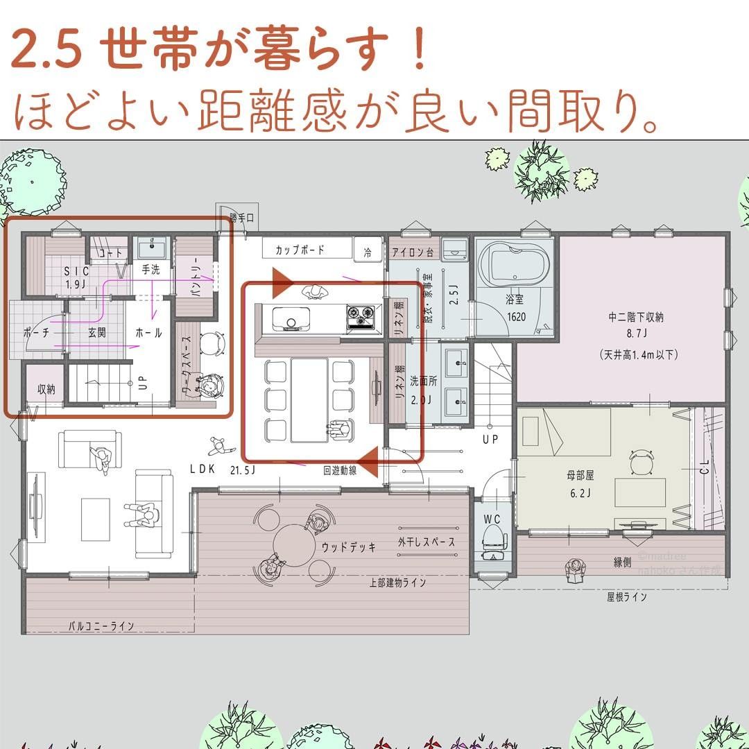 2 5世帯が暮らす ほどよい距離感が良い間取り Folk