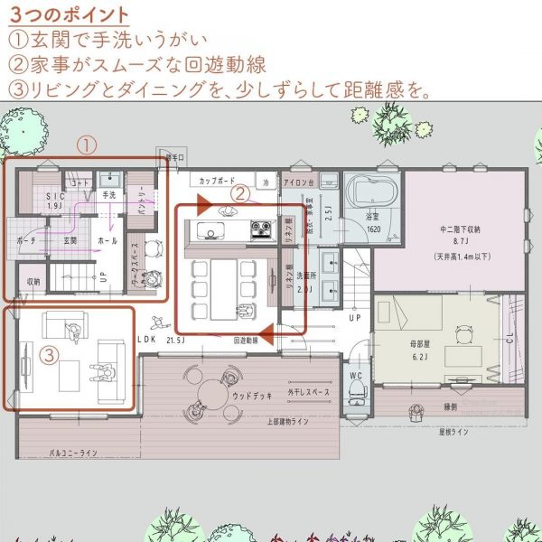 2.5世帯が暮らす！ほどよい距離感が良い間取り。3