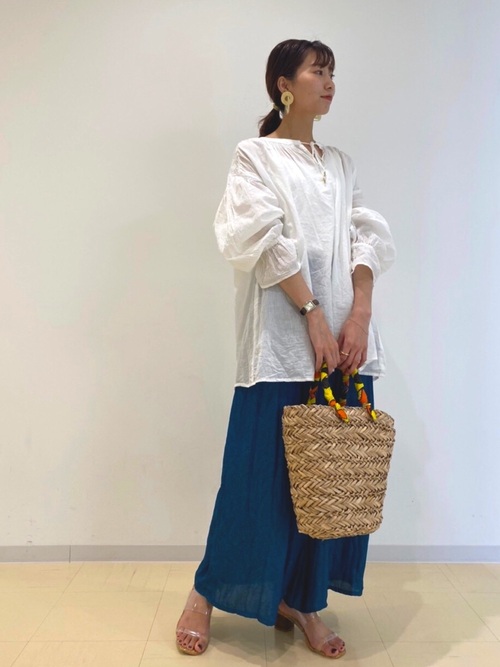 ペイズリージャガードプリーツワイドパンツ