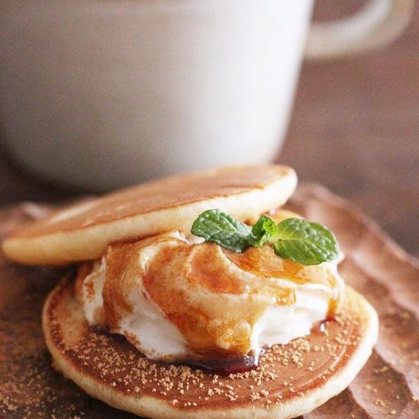 ミニホットケーキで簡単！ひと口どら焼き