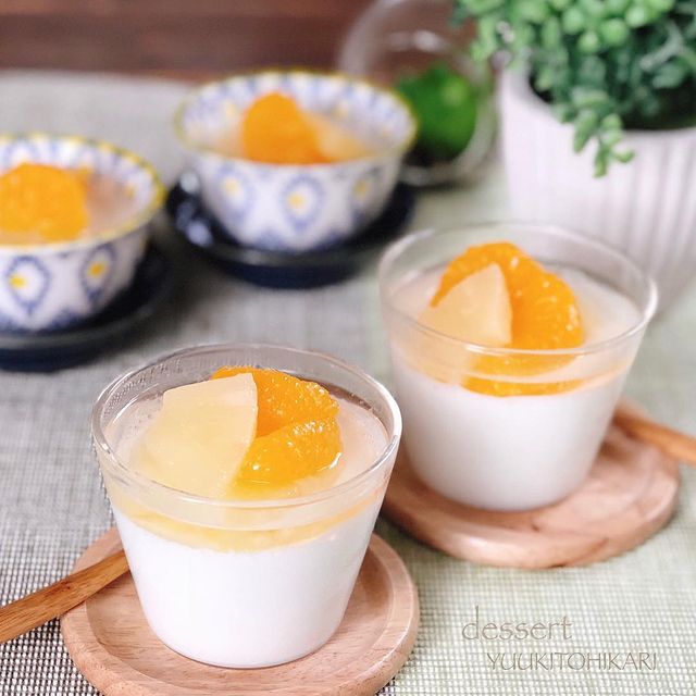 簡単牛乳寒天