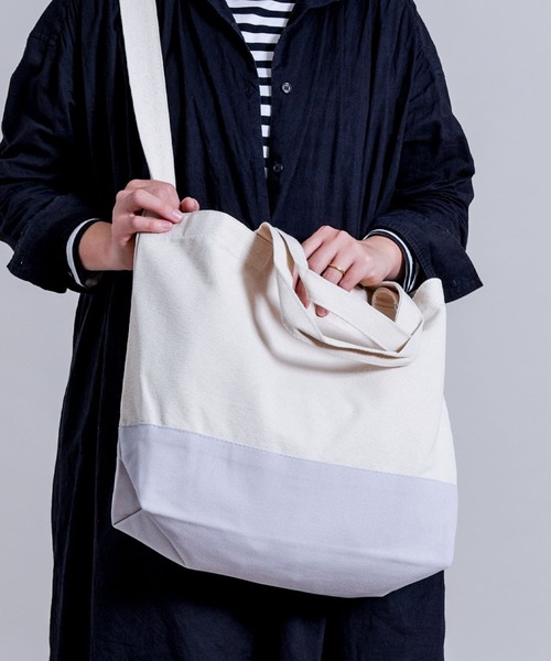 [CALIFORNIA OUTFITTERS] 【UA Canvas Tote (ユナイテッドアスレ)】ヘヴィーキャンバス 【スイッチング トートバック】 / 2WAYトート■エコバック ■ショッパー ■レジ袋 ■買物バック■サスティナブルバック