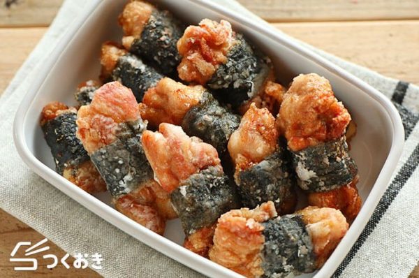 男の子に人気！のり巻きチキンから揚げ