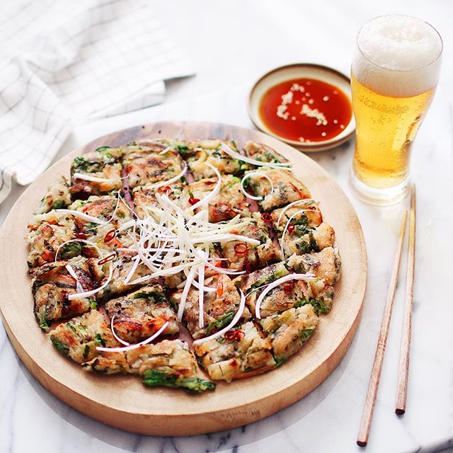 お酒のあてにもなるチヂミ