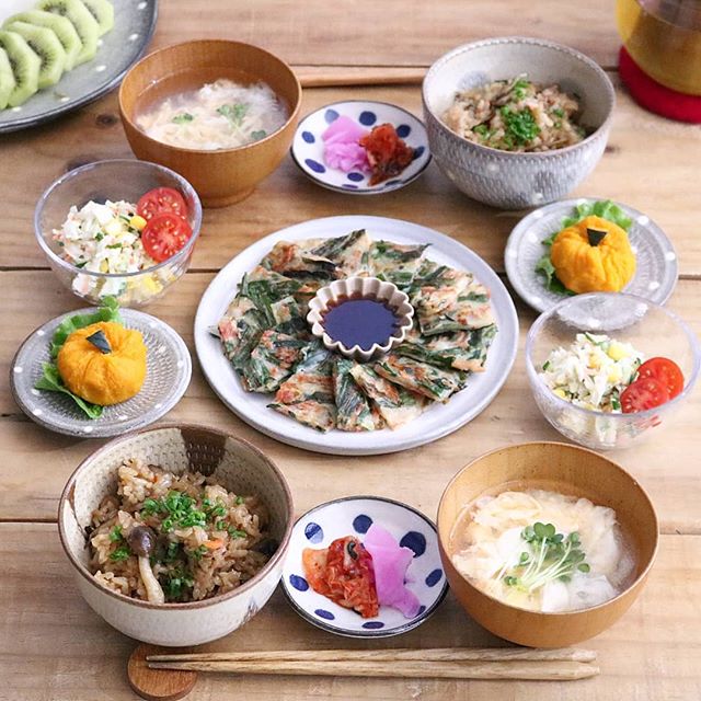 和食にも合うニラチヂミ