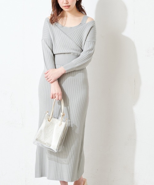 カシュクールトップス×キャミリブワンピース