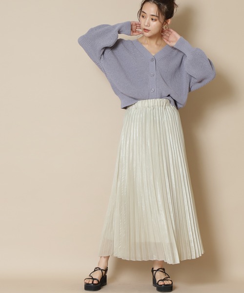 【S Size Line】シャイニープリーツスカート