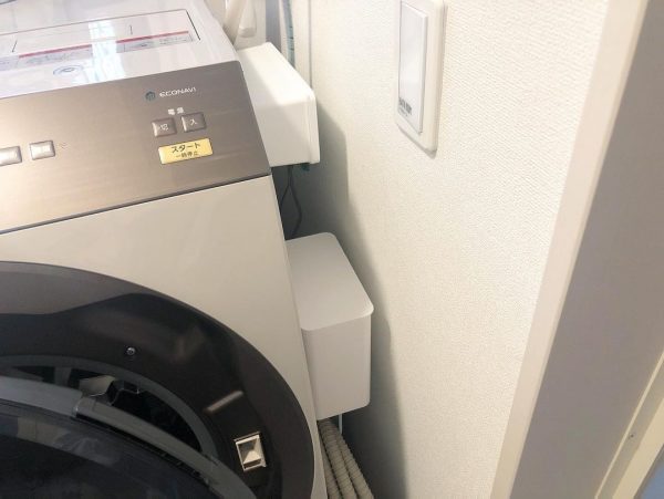 洗濯機に貼り付けて使える