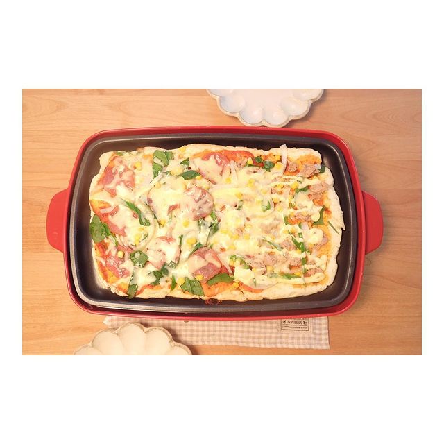 おつまみに人気!ホットプレートでピザ