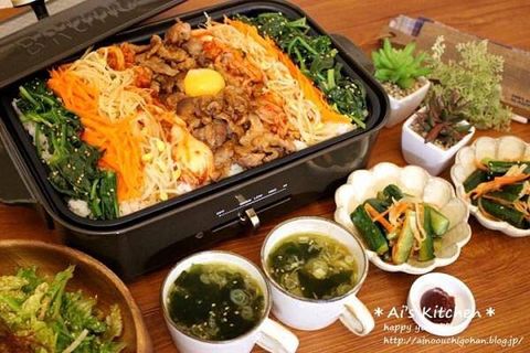 ホットプレートでお手軽!石焼風ビビンパ