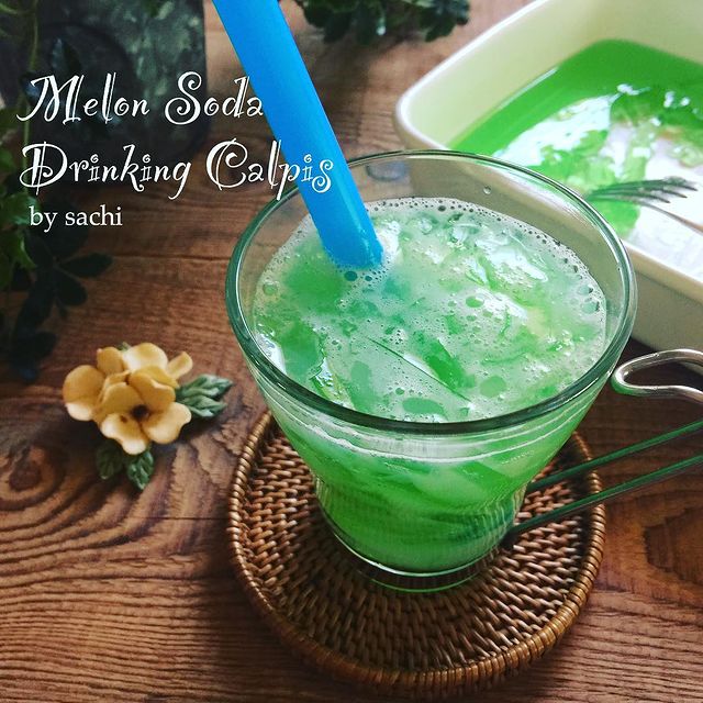 簡単！飲むカルピスメロンソーダゼリーレシピ