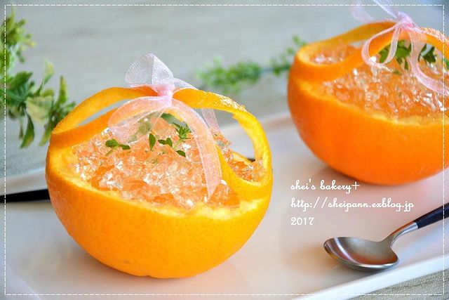 器までオレンジ!爽やかオレンジゼリーレシピ