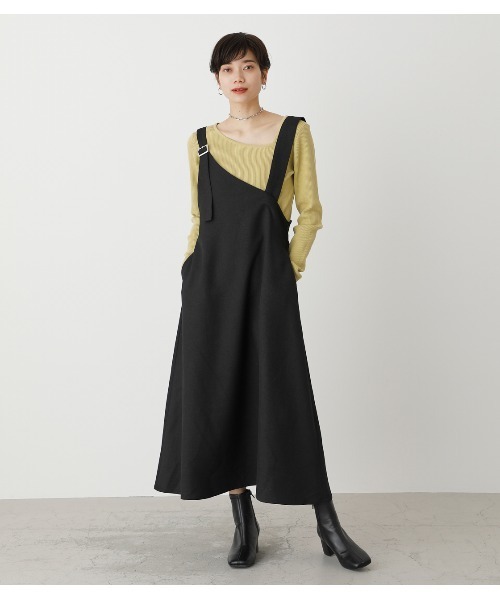 【AZUL BY MOUSSY】アシメトリジャンパースカート