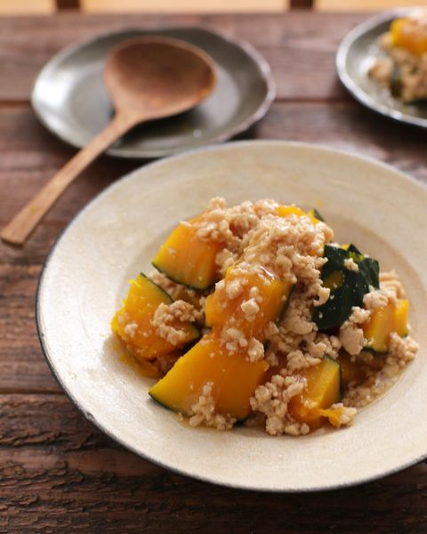 人気の味付け!おつまみにかぼちゃのそぼろあん