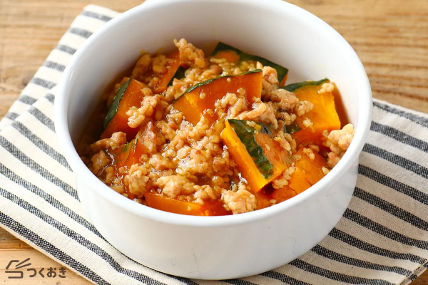 人気おかず！かぼちゃの煮物そぼろあんかけ