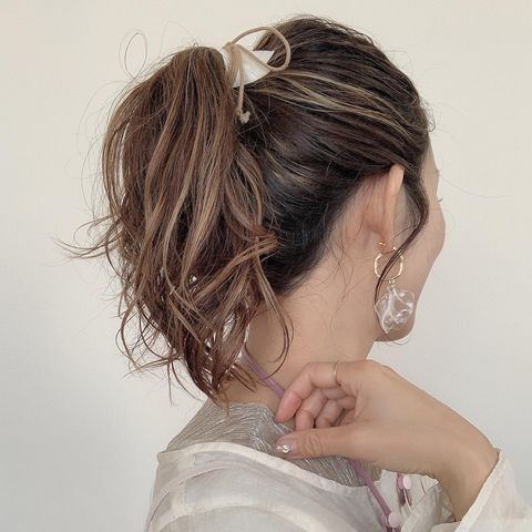 大人向けゆるふわヘアアレンジ9