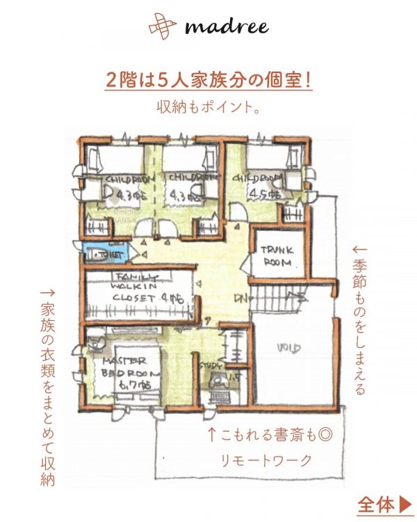 晴れの日はもっと楽しい！庭でデイキャンプできる間取り。4