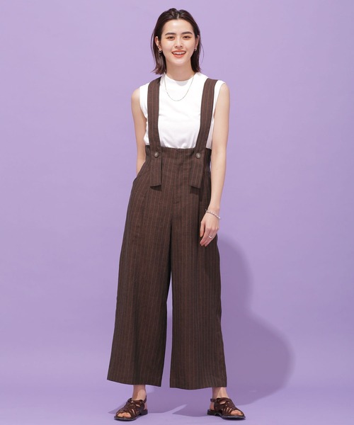 リネン2wayワイドパンツ