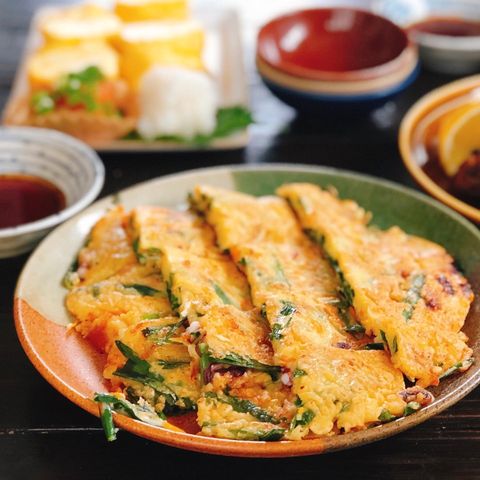 おもてなし料理に!ニラとイカのチーズチヂミ
