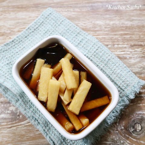 食感も美味しい!大根のパリポリ醤油漬け