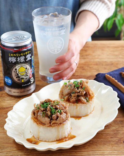 豚バラオイスターのせ!定番大根ステーキ