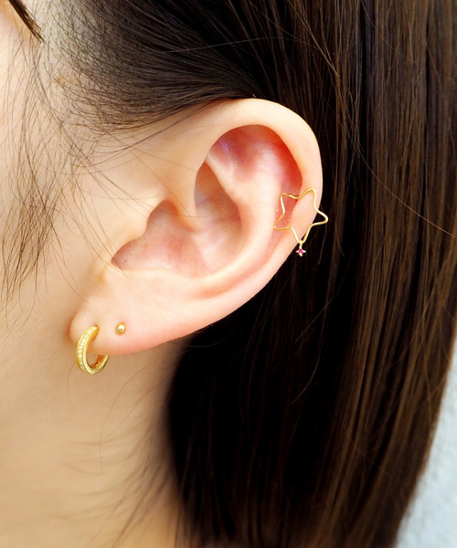 アクセサリーだからちょうどいい♡星型ピアス