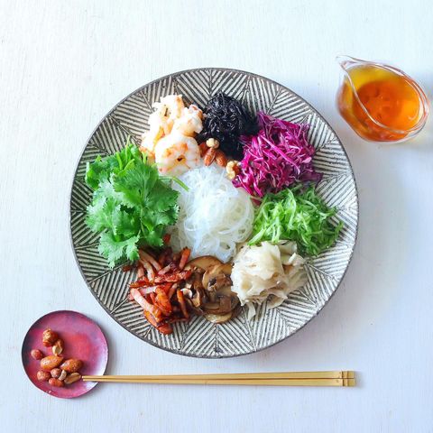 ひじき入り野菜たっぷり簡単春雨サラダ
