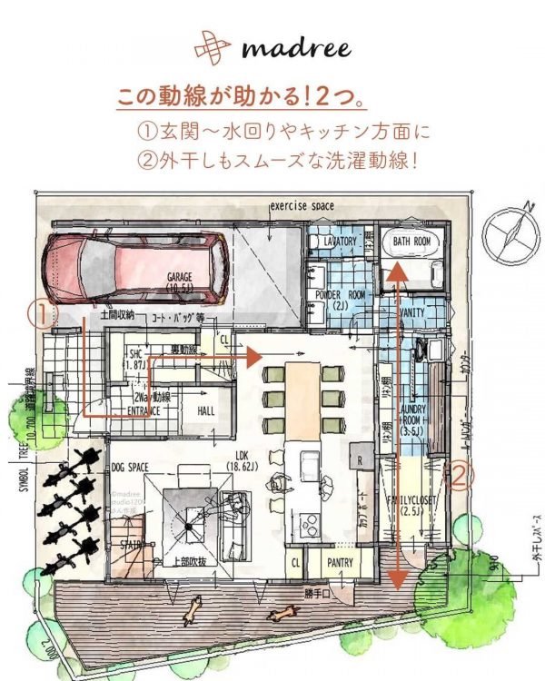 家族とペットが集まる！明るくて広々とした間取り。 3