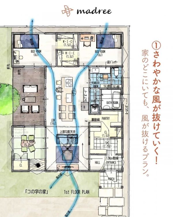 こんなところが心地よい！2人暮らしの平屋間取り。2