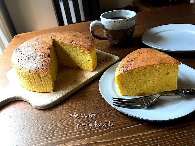 かぼちゃのスフレチーズケーキ